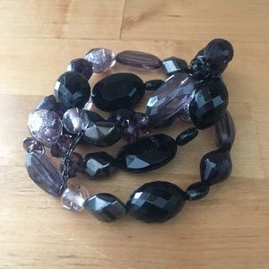 Three strand beaded bracelet — Express